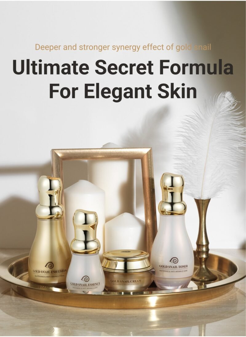 Gold Snail Essence 45 ml - 24K Gold and Smail Extract Essence, K Beauty Korean Skincare, Anti Wrincle and Dull Skin Care, Calming, Skin Brightening - Image 7