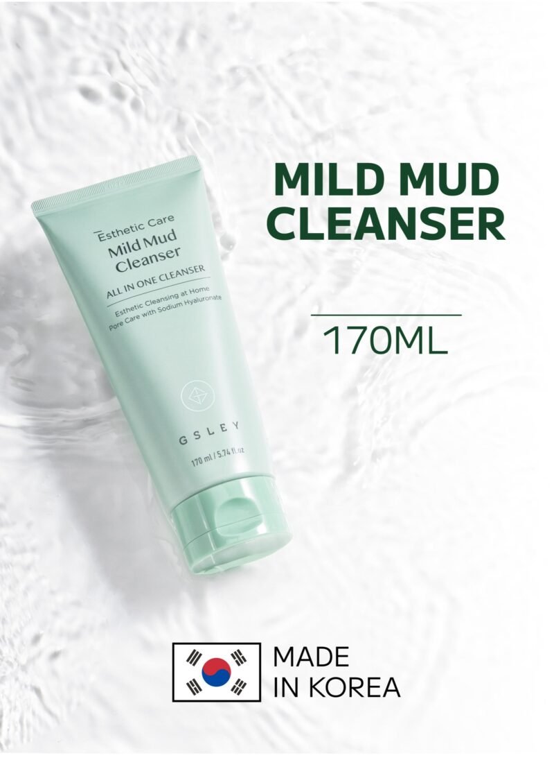 GSLEY Gsley Mild Mud Cleanser Korea Beauty 170 ml - Deep Foam Pore Cleanser Gentle Exfoliator with Natural Cooling Soothing COMPLEX S - Image 2