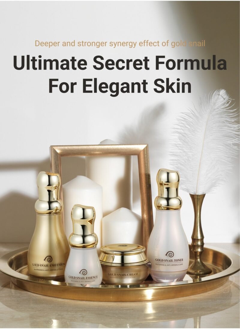 Gold Snail Face Cream 24K Real Gold Extract 50ml  -  Korean Skin Care Anti-Wrinkle & Anti-Aging, Firming 24 Hours Cream Hydrating & Moisturizing - Image 7