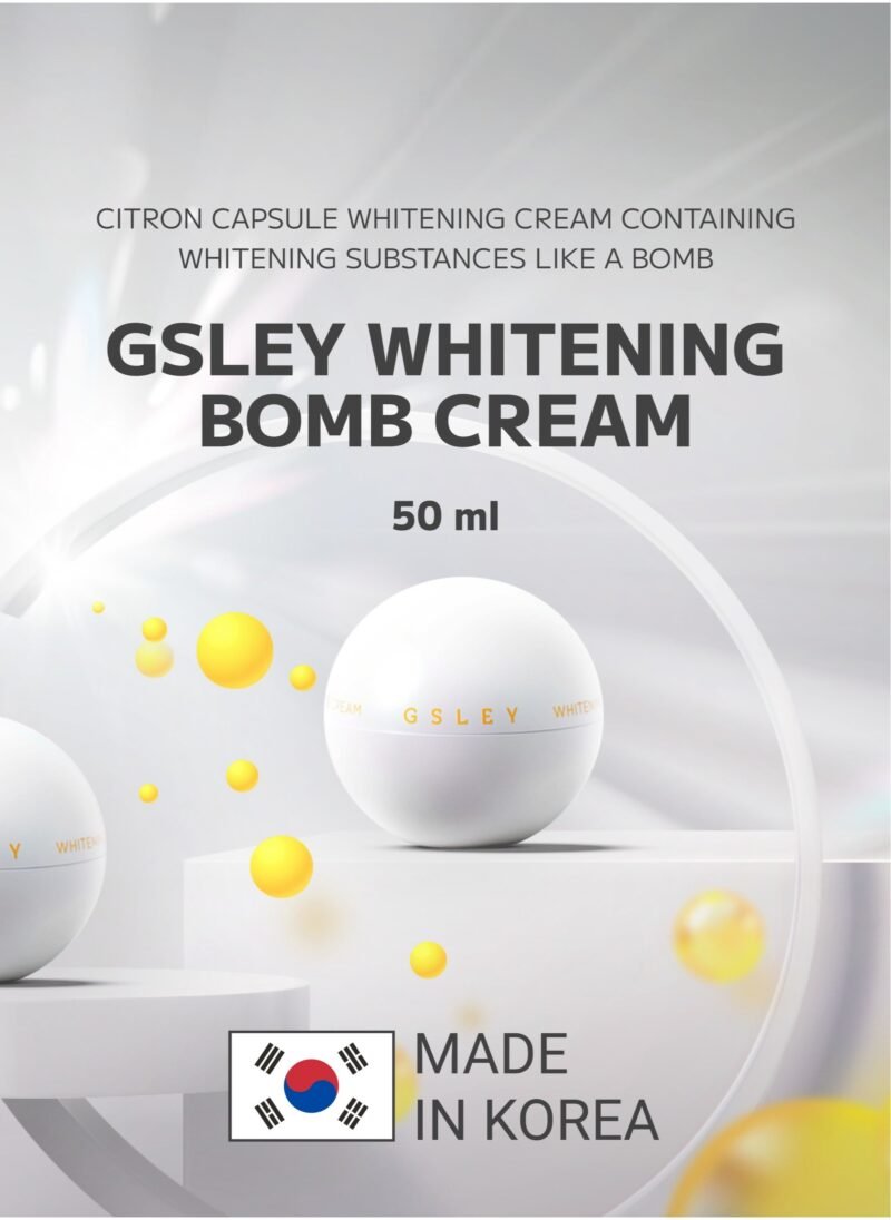 GSLEY Whitening Bomb Cream - Korean Beauty Skin Brightening Cream, Wrinkle Improvement, Moistruising, Organic Rappeseed Extract Cream with Retinol - Image 2