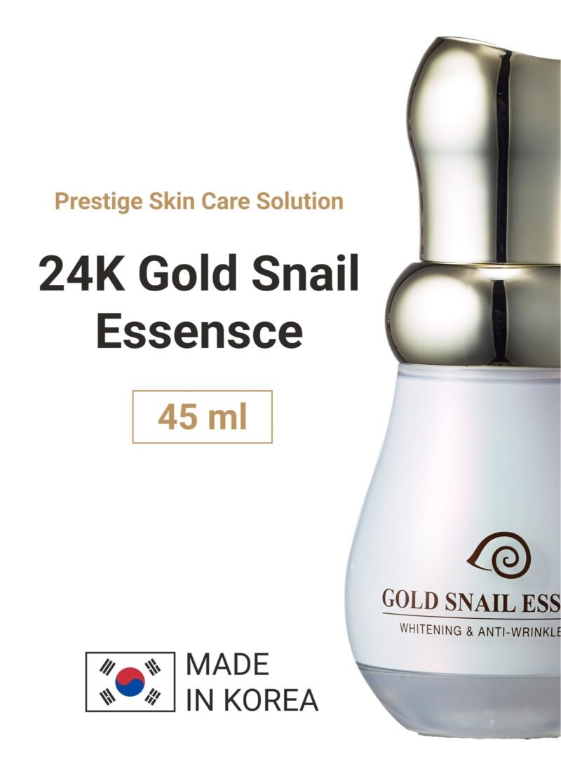 Gold Snail Essence 45 ml - 24K Gold and Smail Extract Essence, K Beauty Korean Skincare, Anti Wrincle and Dull Skin Care, Calming, Skin Brightening - Image 2