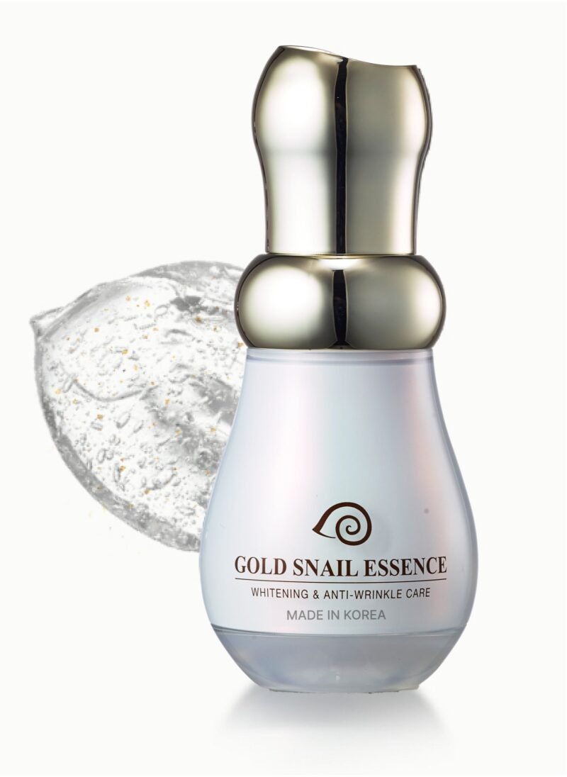 Gold Snail Essence 45 ml - 24K Gold and Smail Extract Essence, K Beauty Korean Skincare, Anti Wrincle and Dull Skin Care, Calming, Skin Brightening