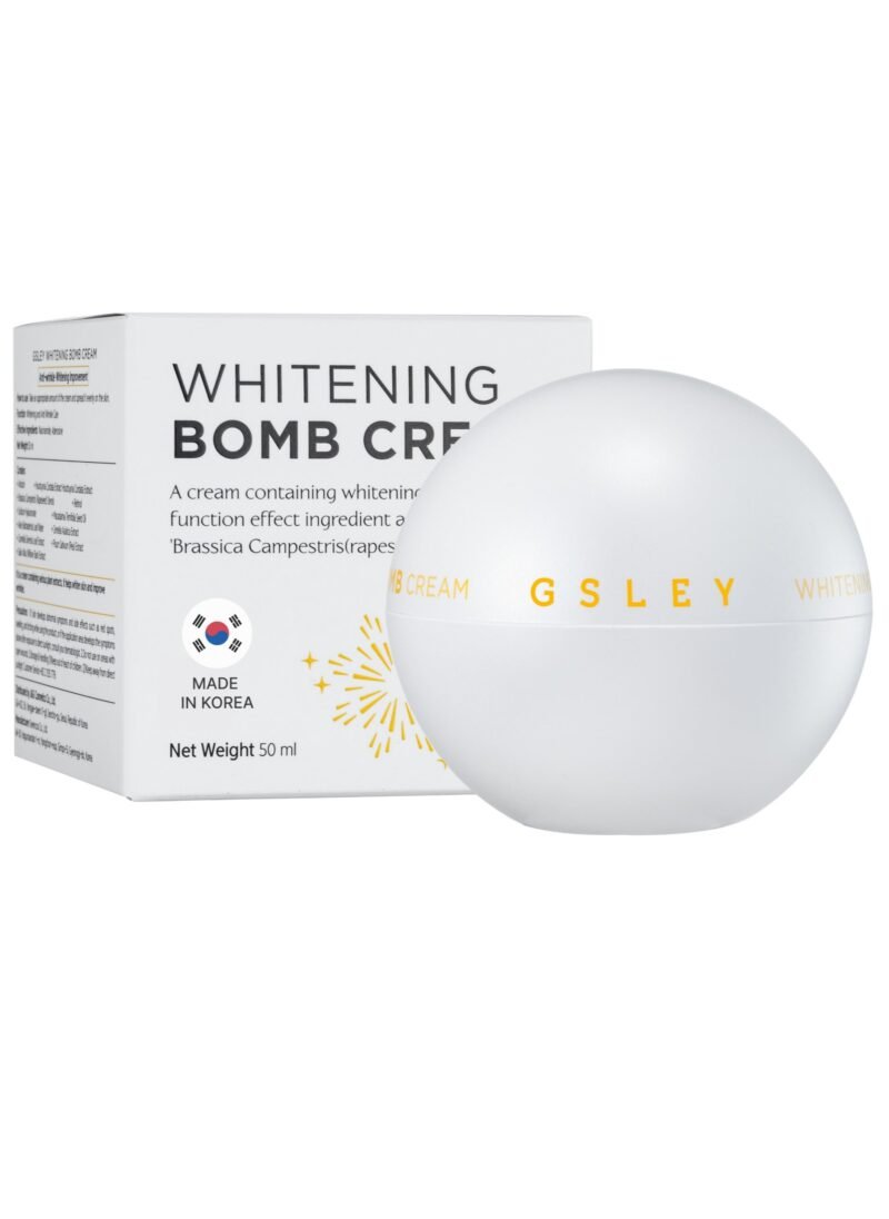 GSLEY Whitening Bomb Cream - Korean Beauty Skin Brightening Cream, Wrinkle Improvement, Moistruising, Organic Rappeseed Extract Cream with Retinol